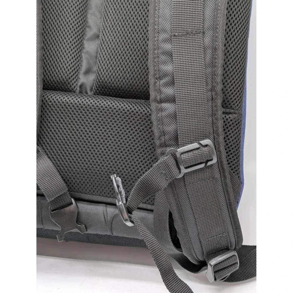 eBags Professional Slim Laptop Backpack Blue Travel Business Carry On 16x14x5.5